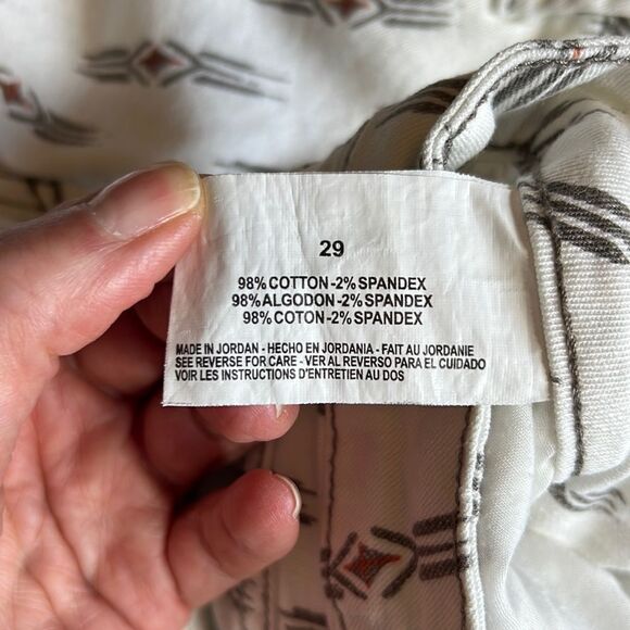 RACHEL RACHEL ROY Women’s Aztec Print Zip Cuff Skinny Jeans White Size 29 - Picture 12 of 12